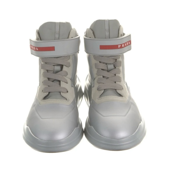 PRADA SPORT
Leather Wedge Sneakers Size 5, EXCELLENT CONDITION! Only worn twice - Picture 3 of 5